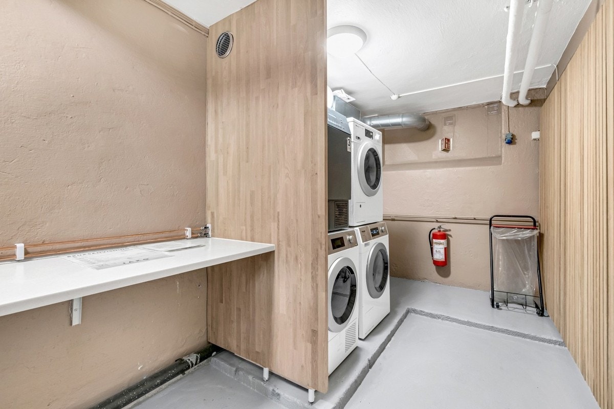 Leilighetenh ar tilgang til fellesvaskeri med digital booking Galleribilde