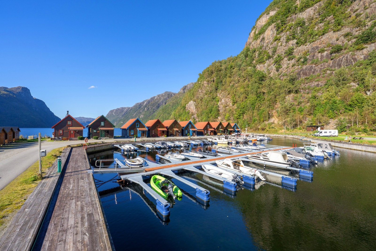 Båtplassene tilgjengelig for leie av hytteiere Galleribilde