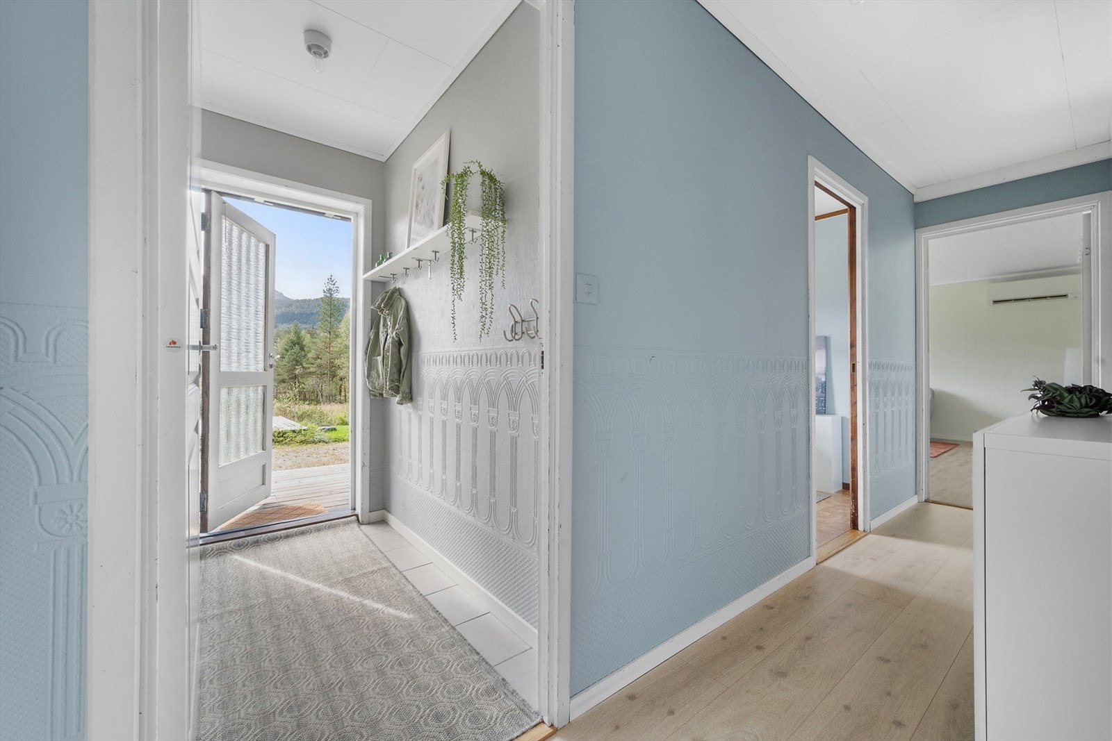 Her er vindfanget og gangen underetasjen. Galleribilde