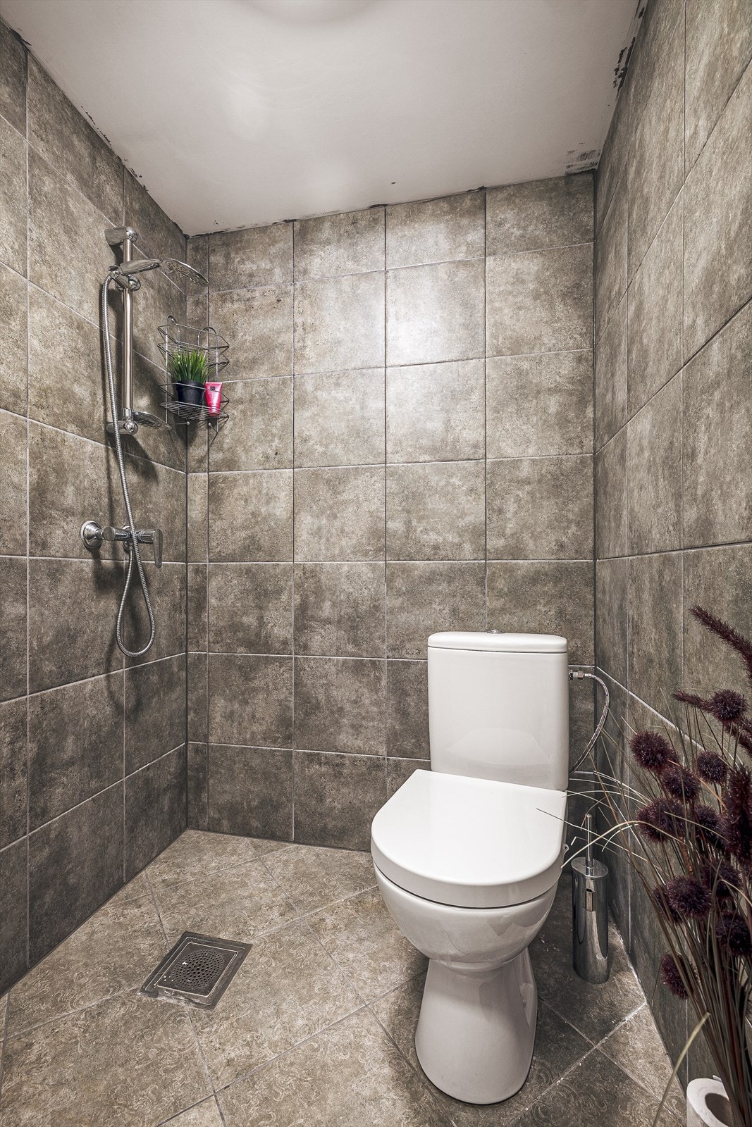 Toalett, legg merke til ekstra dusj. Galleribilde