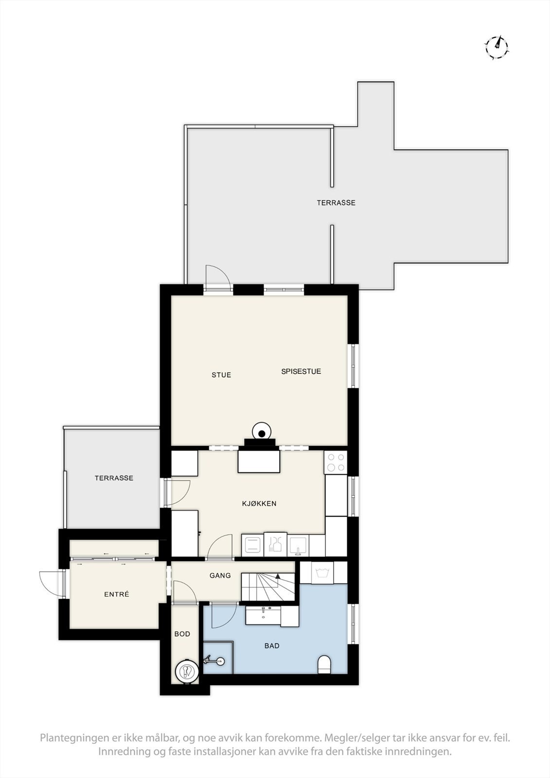 Plantegning 1.etasje. Galleribilde