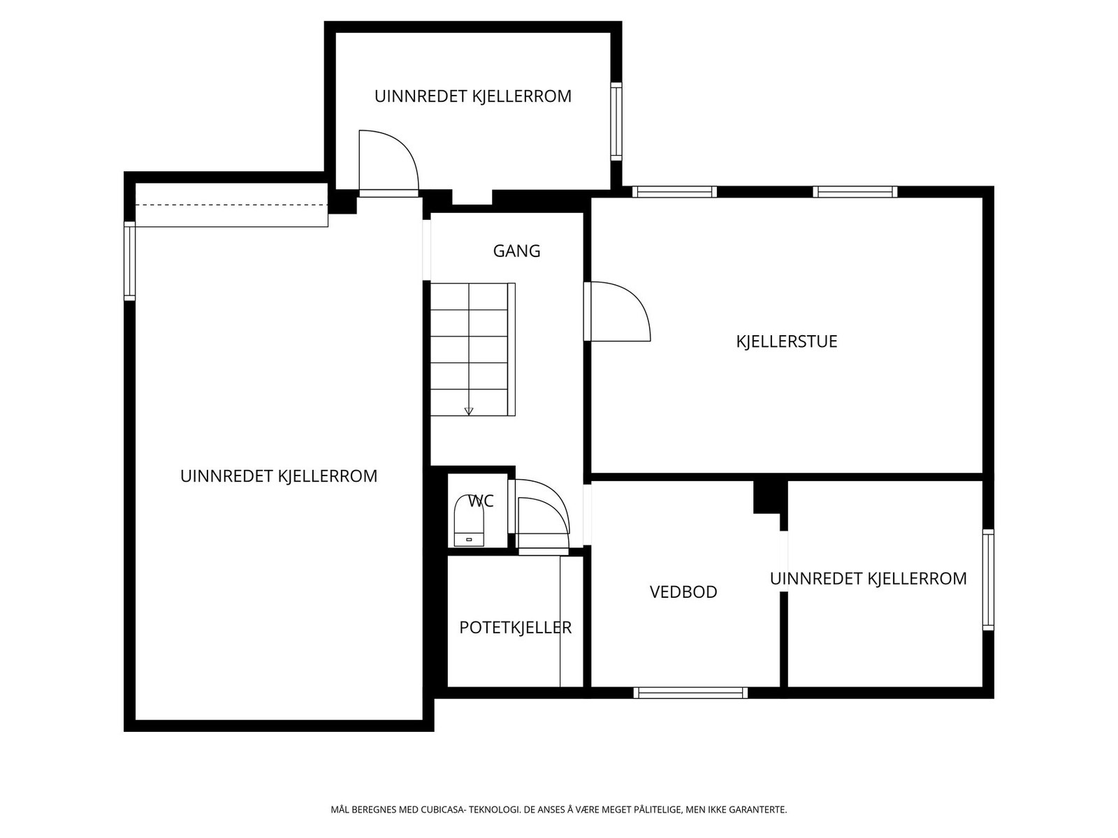 Plantegning kjeller Galleribilde
