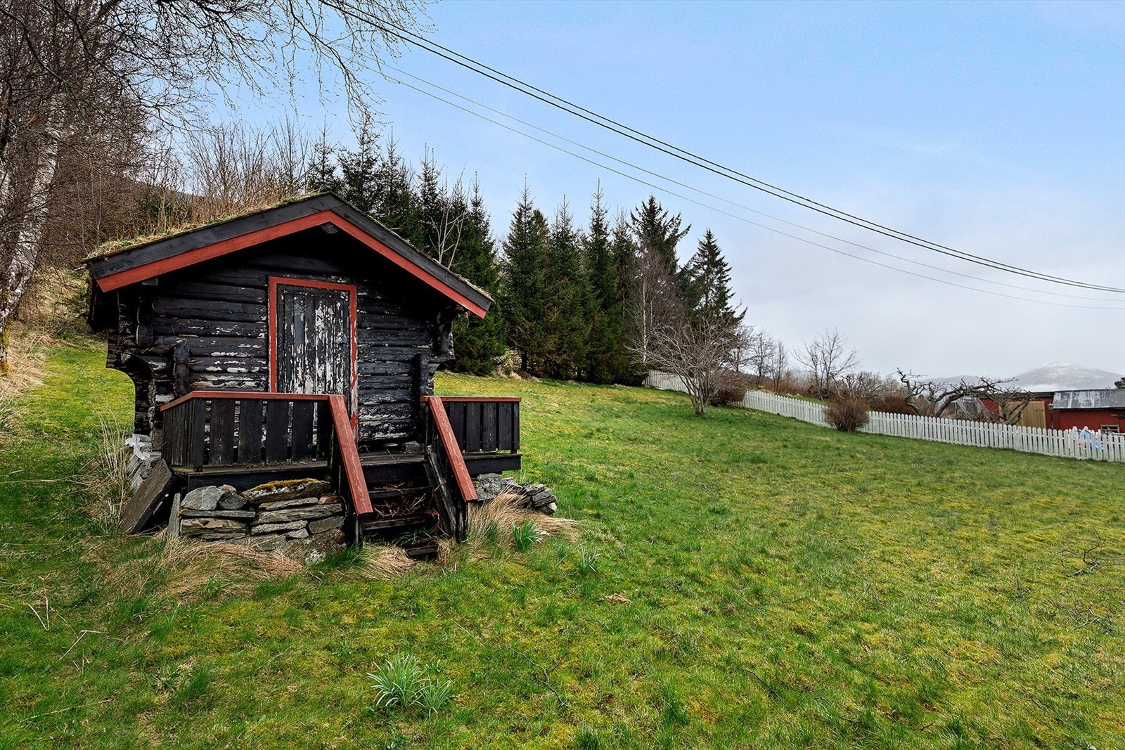 Gammel tømmerhytte Galleribilde