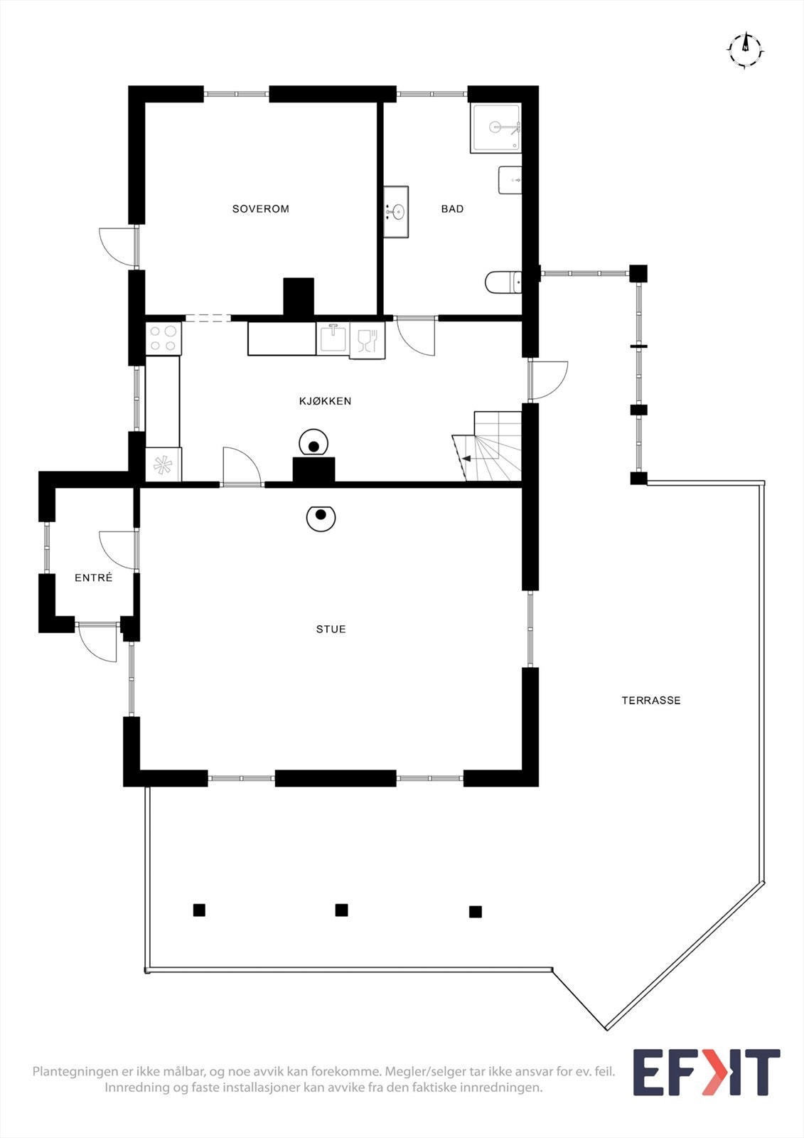Plantegning 1.etasje Galleribilde