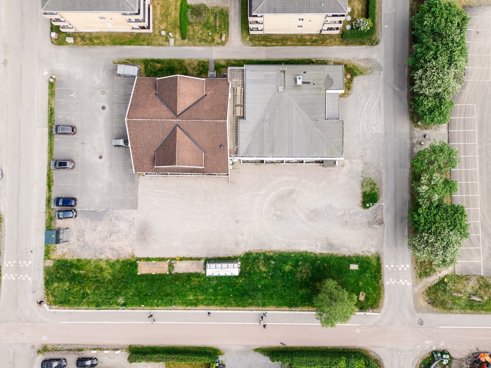 Eiendommen sett ovenfra. Galleribilde