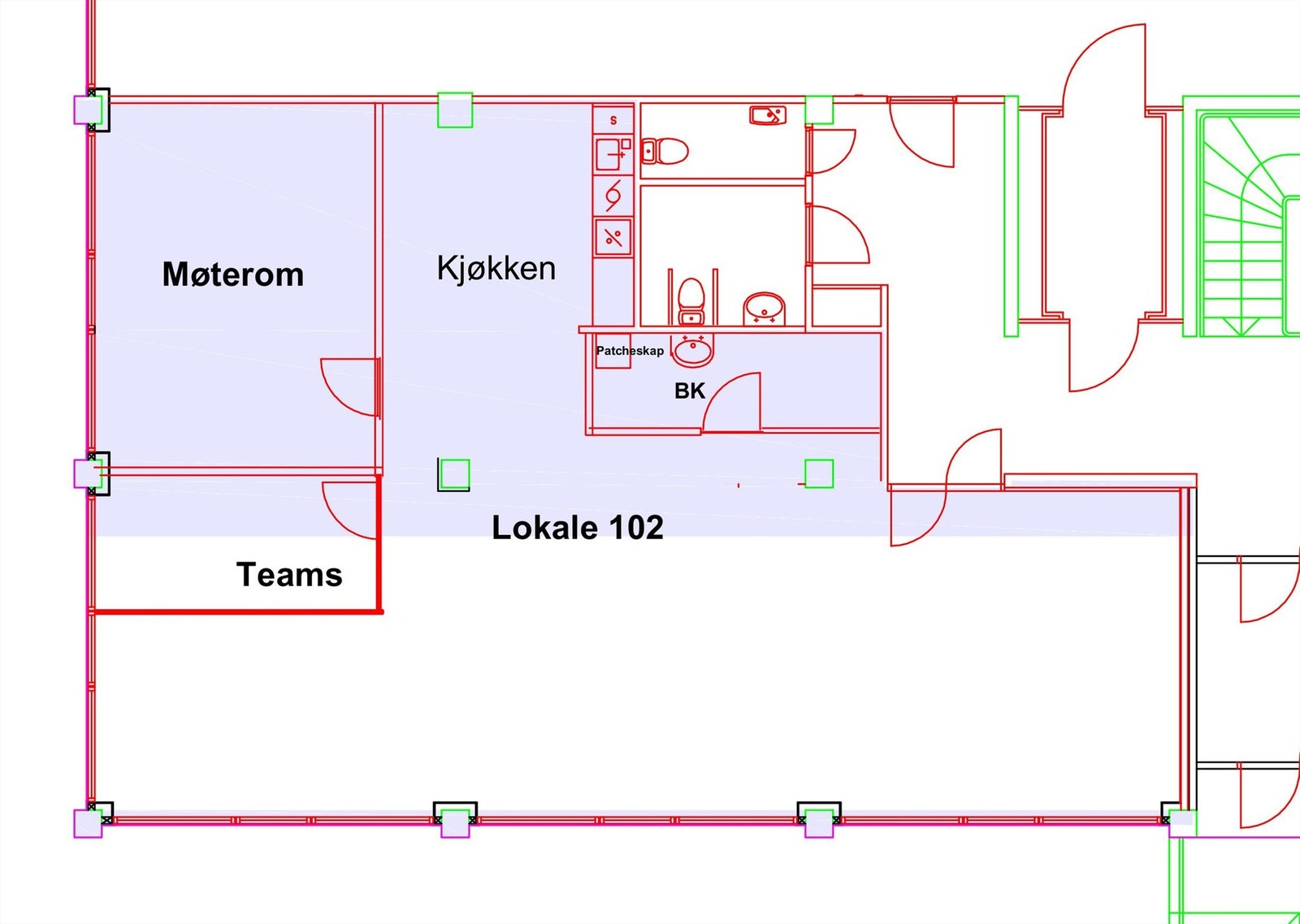 Plantegning Galleribilde