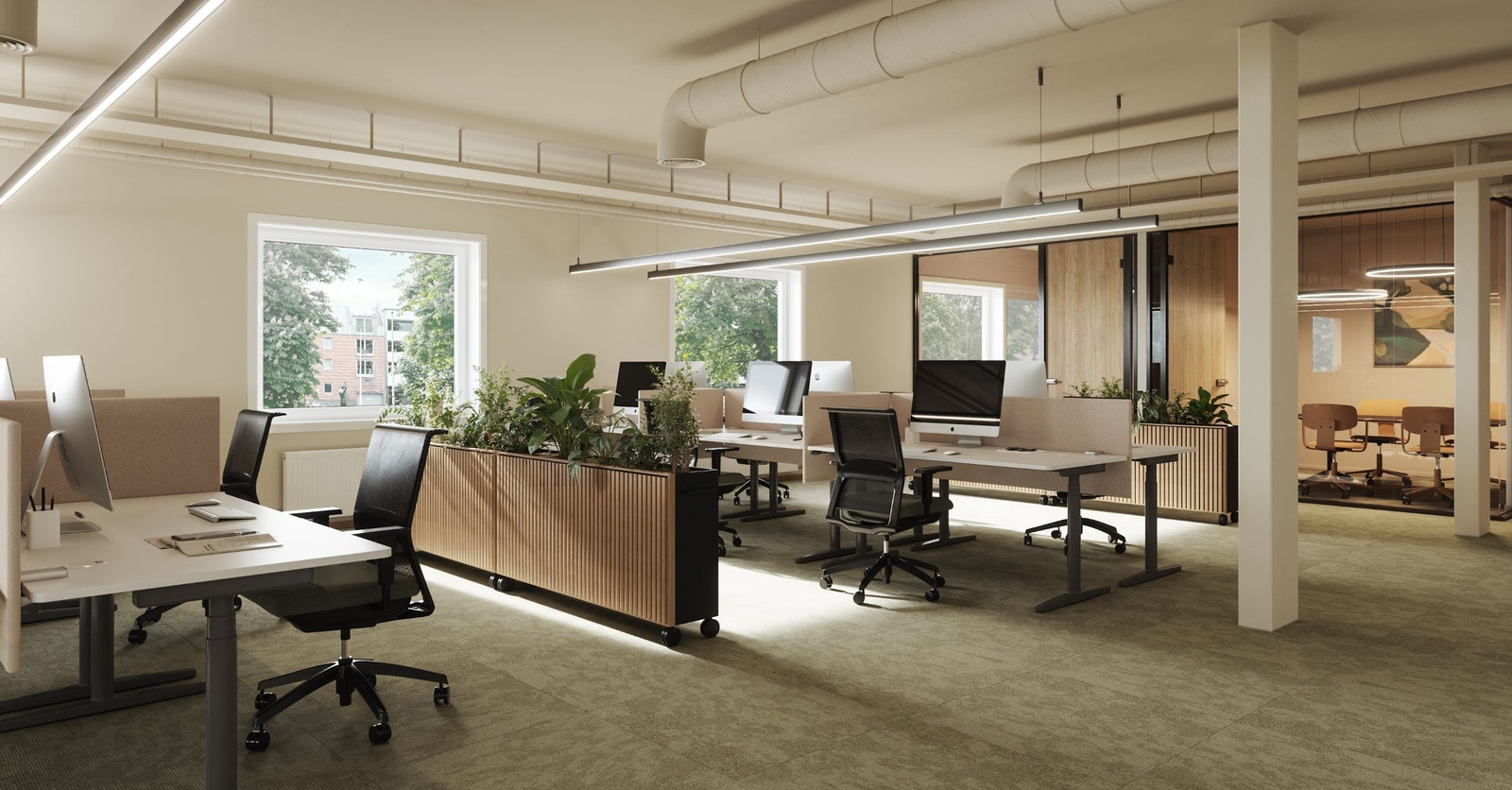 1. Etasje - Arbeidsplasser med multirom Galleribilde