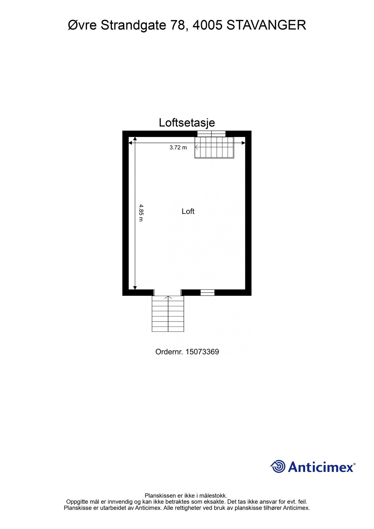 Plantegning | Loftsetasje Galleribilde