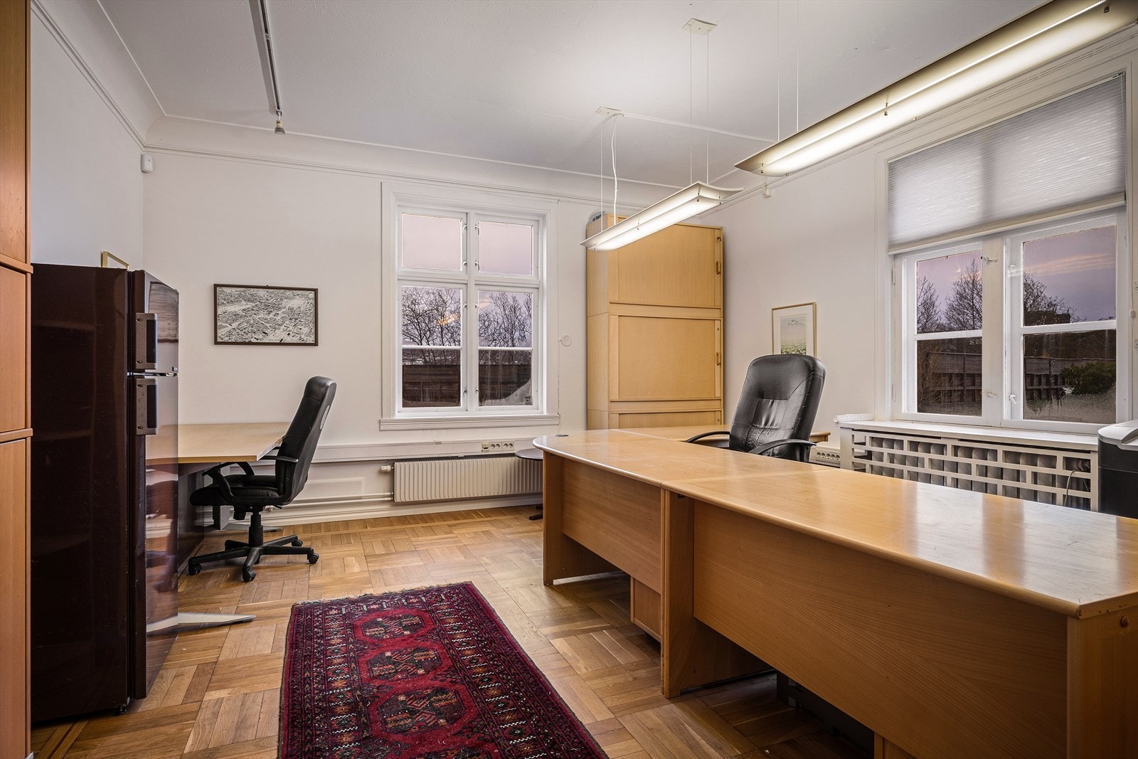 Areal i 1. etasje er ca. 156 m².