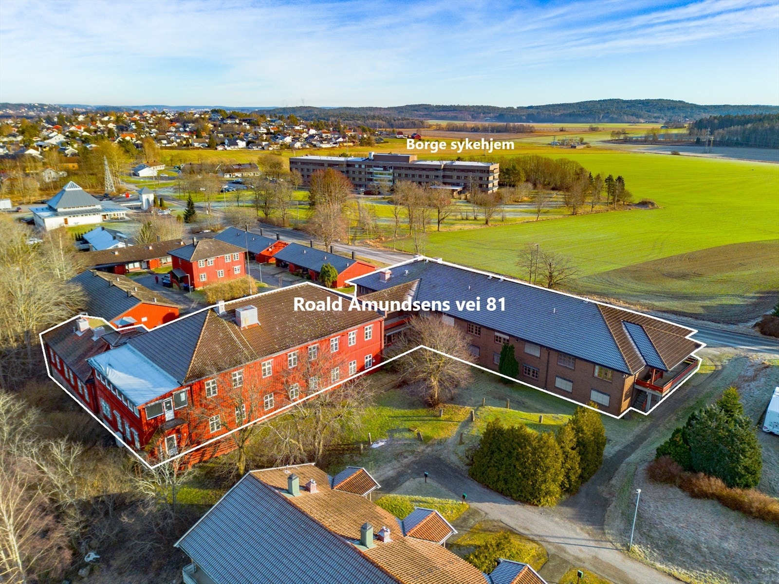 Eiendommen ligger i et stille og rolig område med lite gjennomgangstrafikk Galleribilde