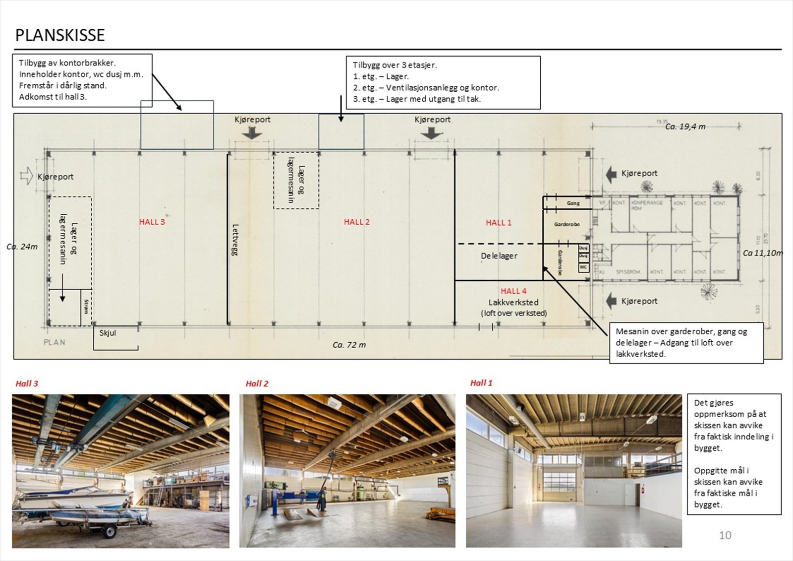 Planskisse. Galleribilde
