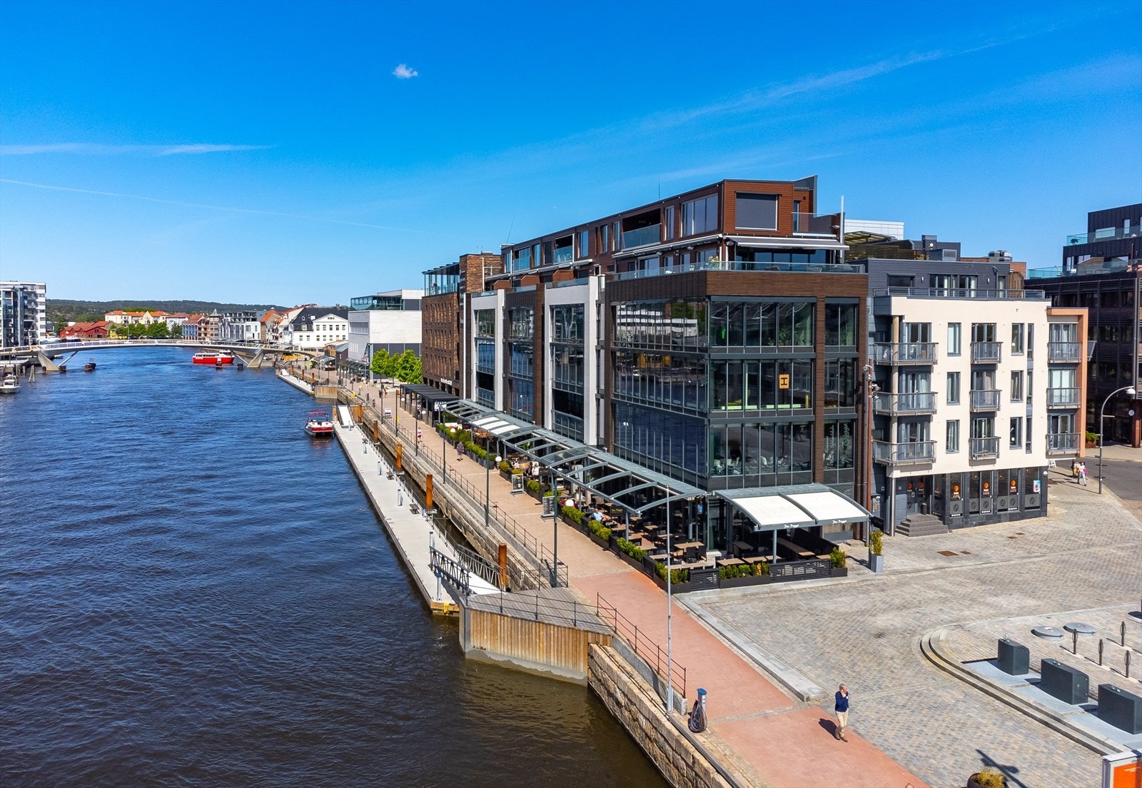 Flott beliggenhet på bryggekanten Galleribilde