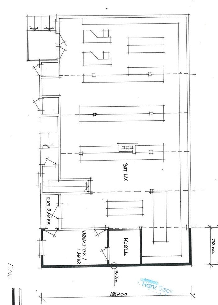 Tegning 1. etasje Galleribilde
