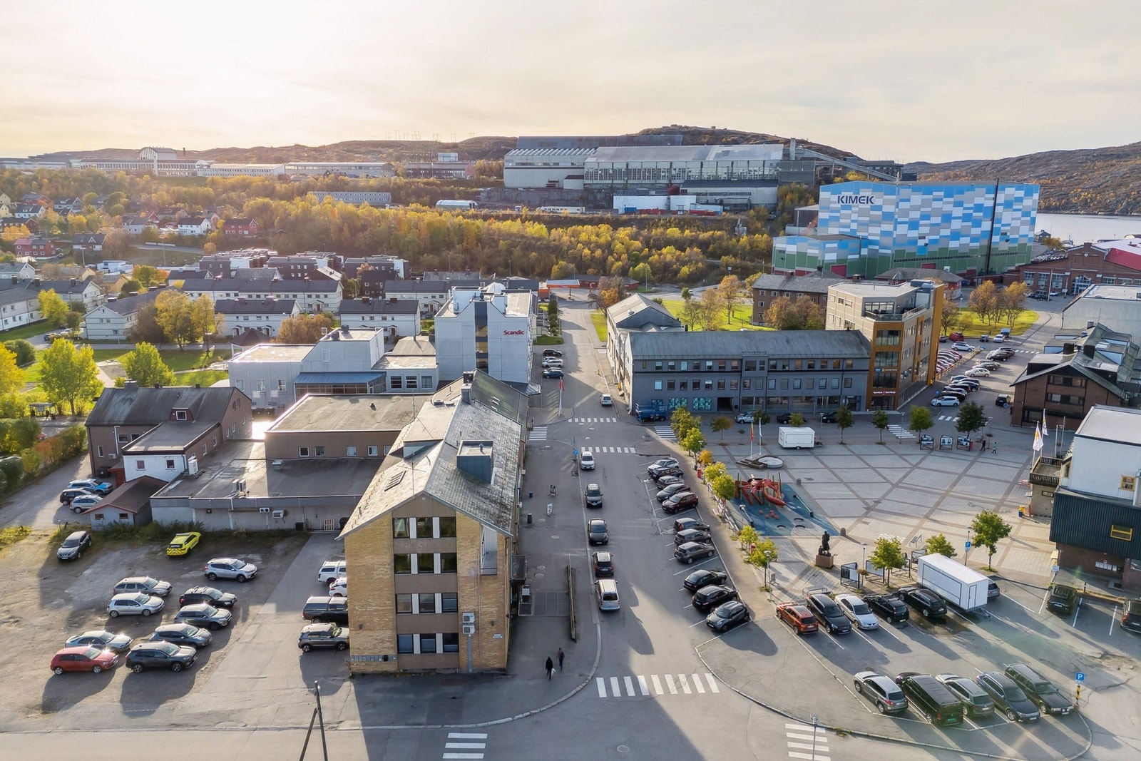 Drone Kirkenes Sentrum Galleribilde