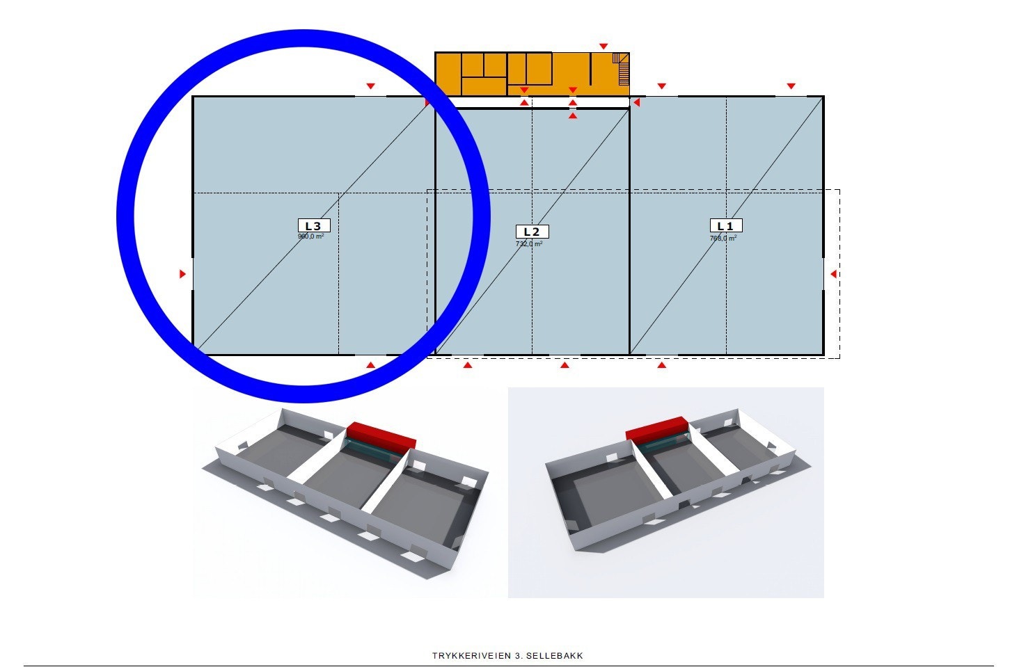Enkel plantegning Galleribilde