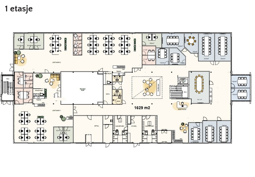 Planløsning 1. etasje Galleribilde