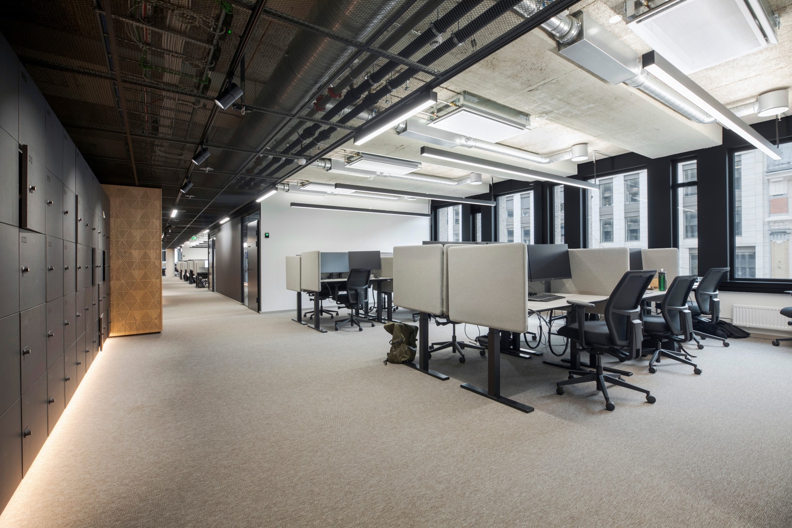 Lokalet har en god blanding av åpne løsninger, teamsrom, stillerom og møterom. Galleribilde