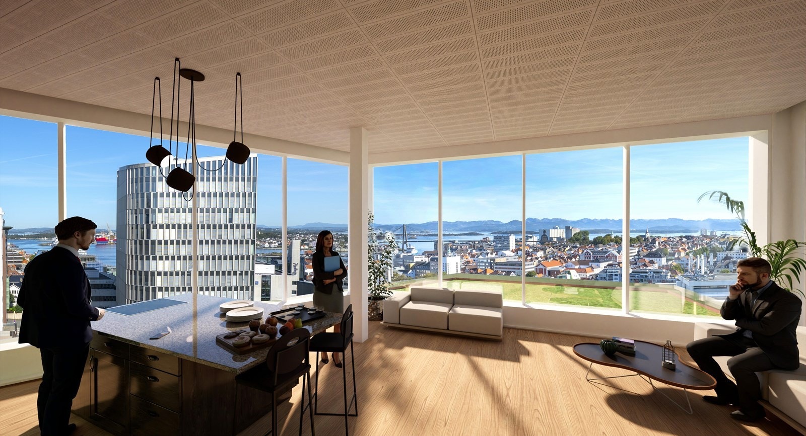 Visualisering 12. etasje Galleribilde