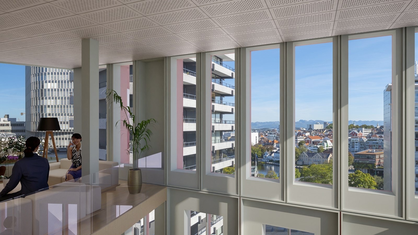 Visualisering 7. etasje Galleribilde