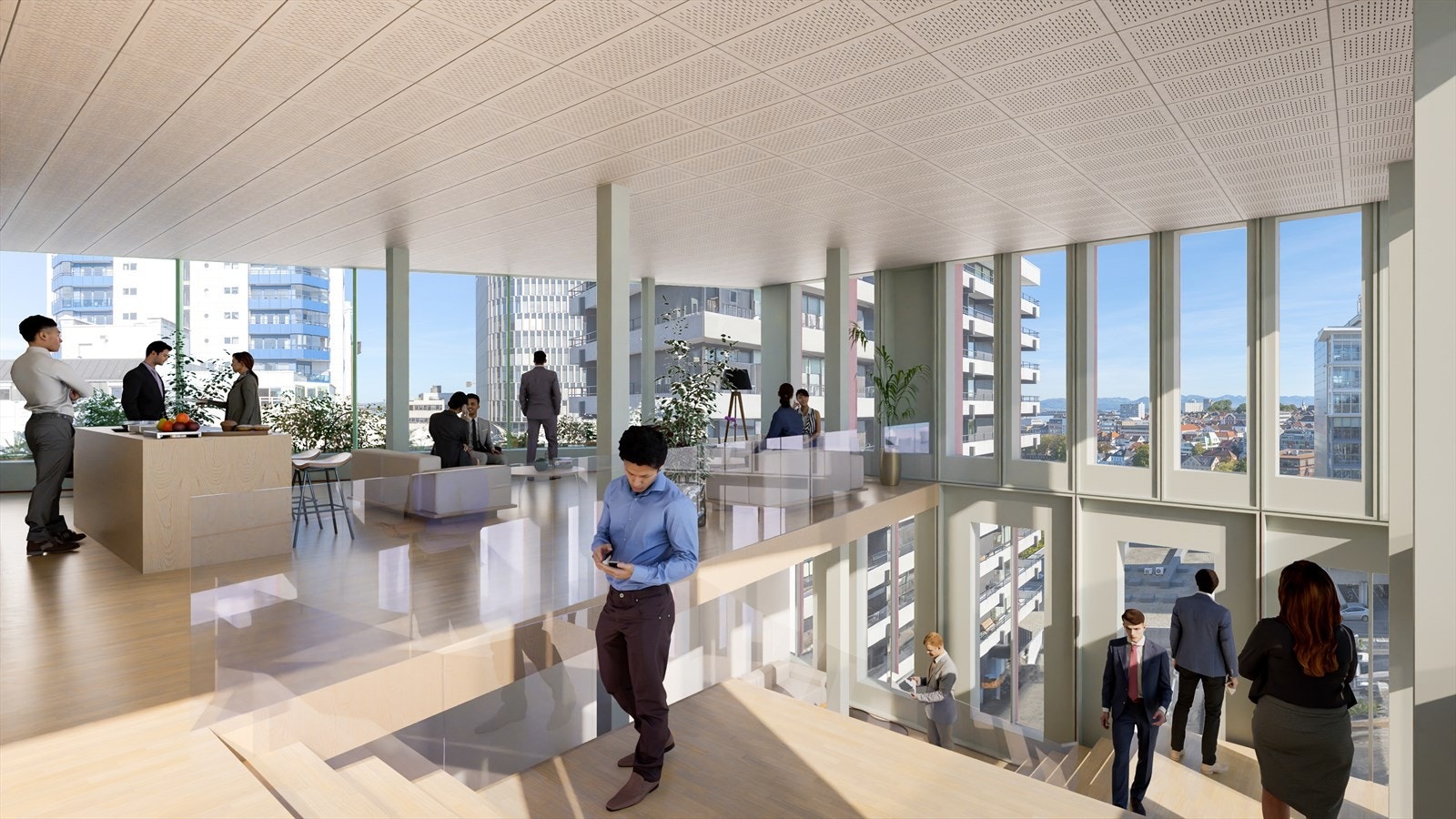 Visualisering 7. etasje Galleribilde