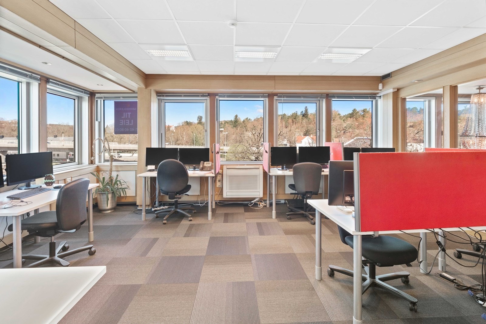 Kontorer 4.etg. Her med åpent landskap. Galleribilde