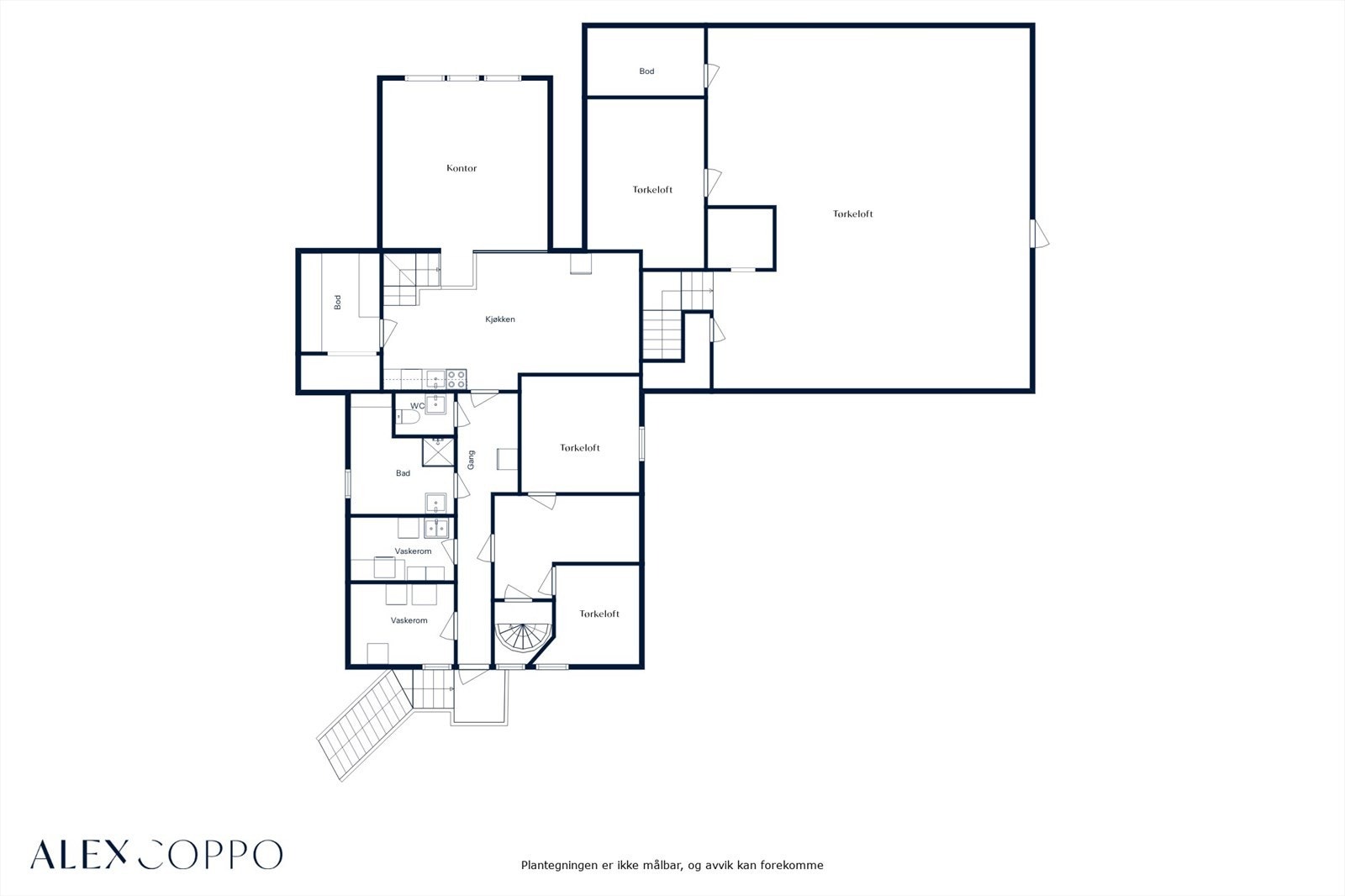W | Plantegning 2.etg Galleribilde