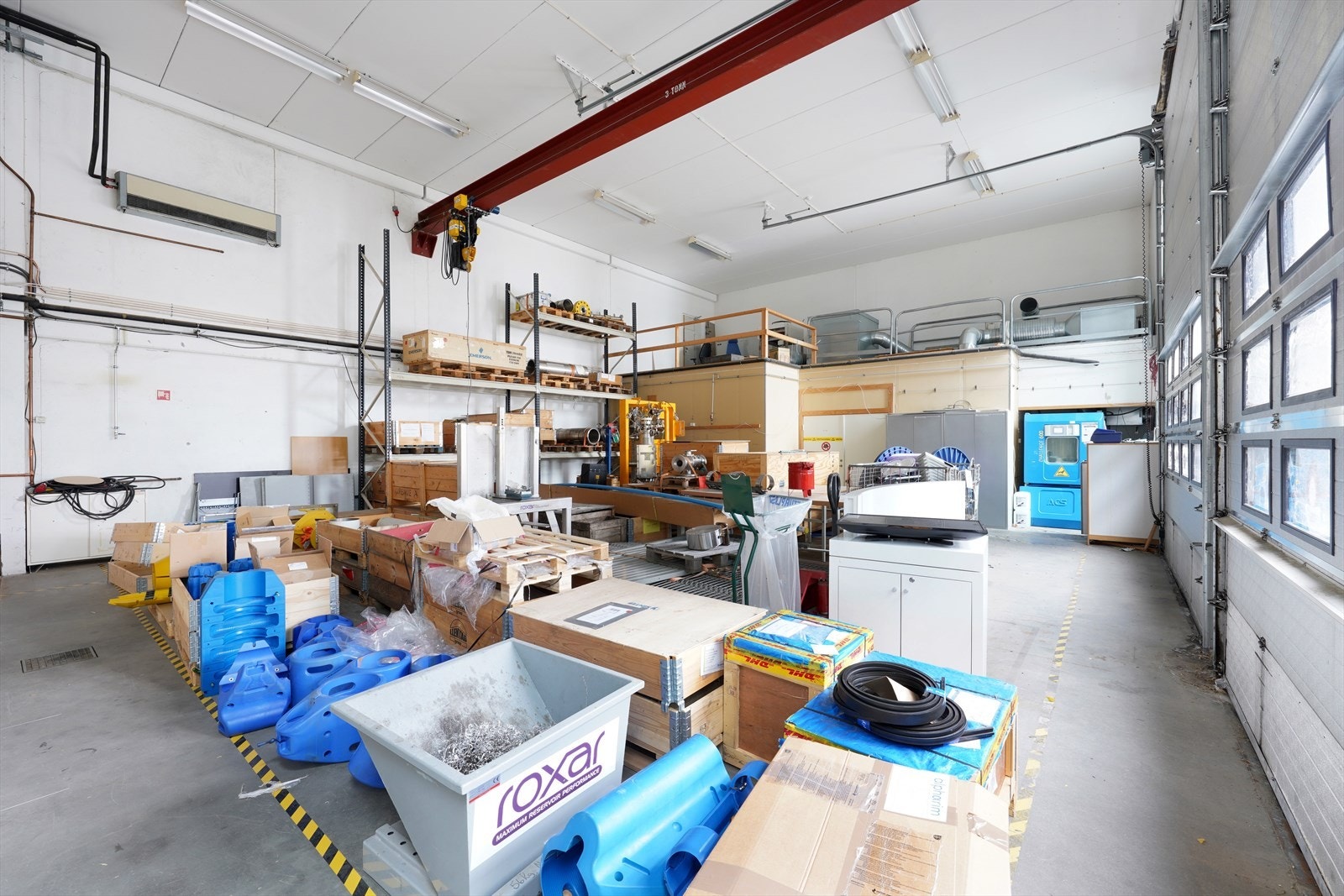 Etablert lager i GFV 21 - med krane og kjøreport Galleribilde