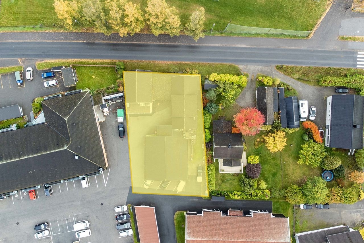 Markert areal viser tomtegrenser Galleribilde