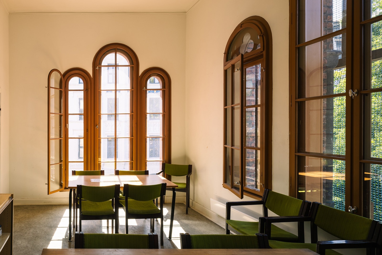 Interiør i Brannvakten, Oslos hovedbrannstasjon frem til 1939. Foto: Fredrik Hansson. Galleribilde