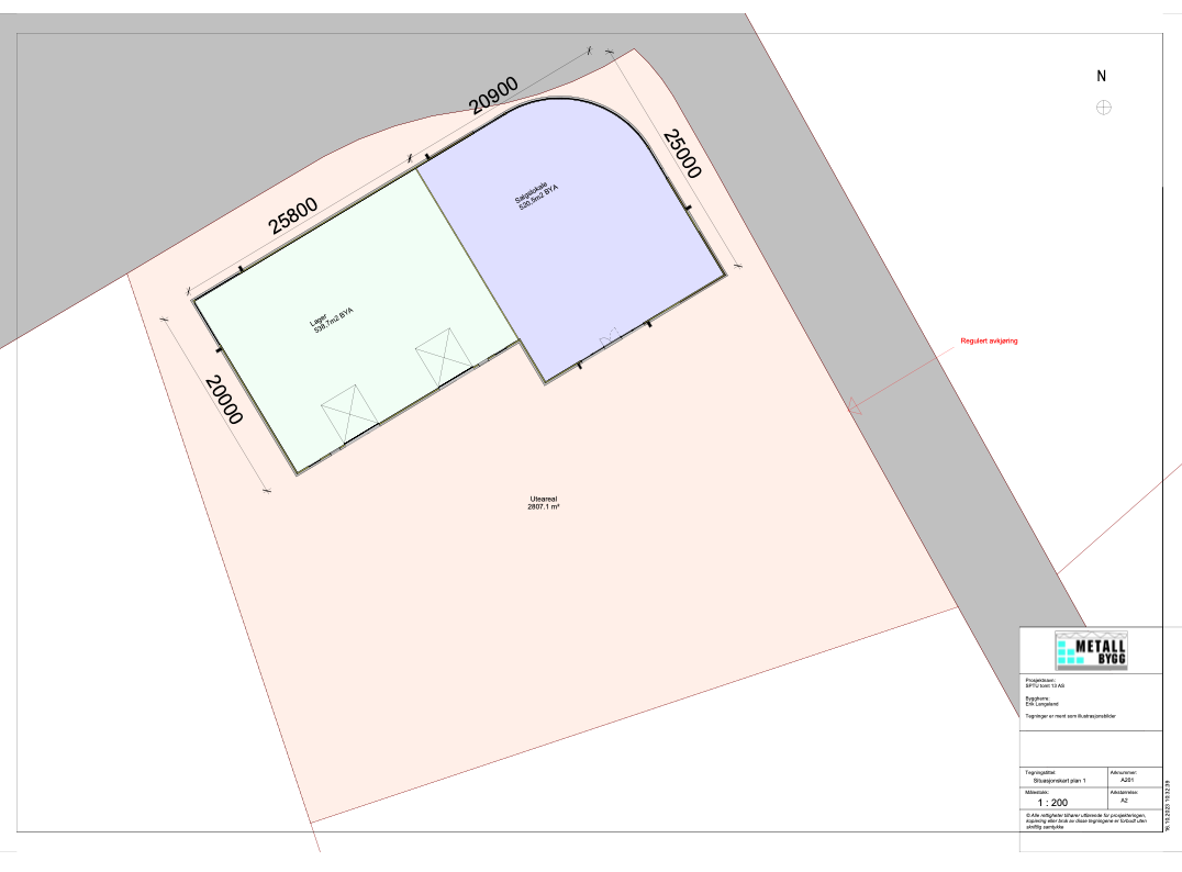 Illustrasjon situasjonplan Galleribilde