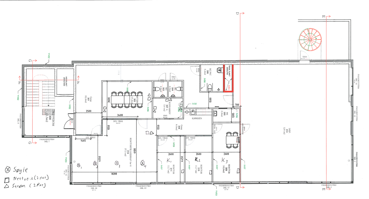 Plantegning Galleribilde