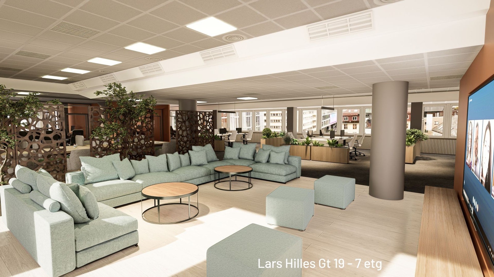 Illustrasjon fra 7. etasje Galleribilde