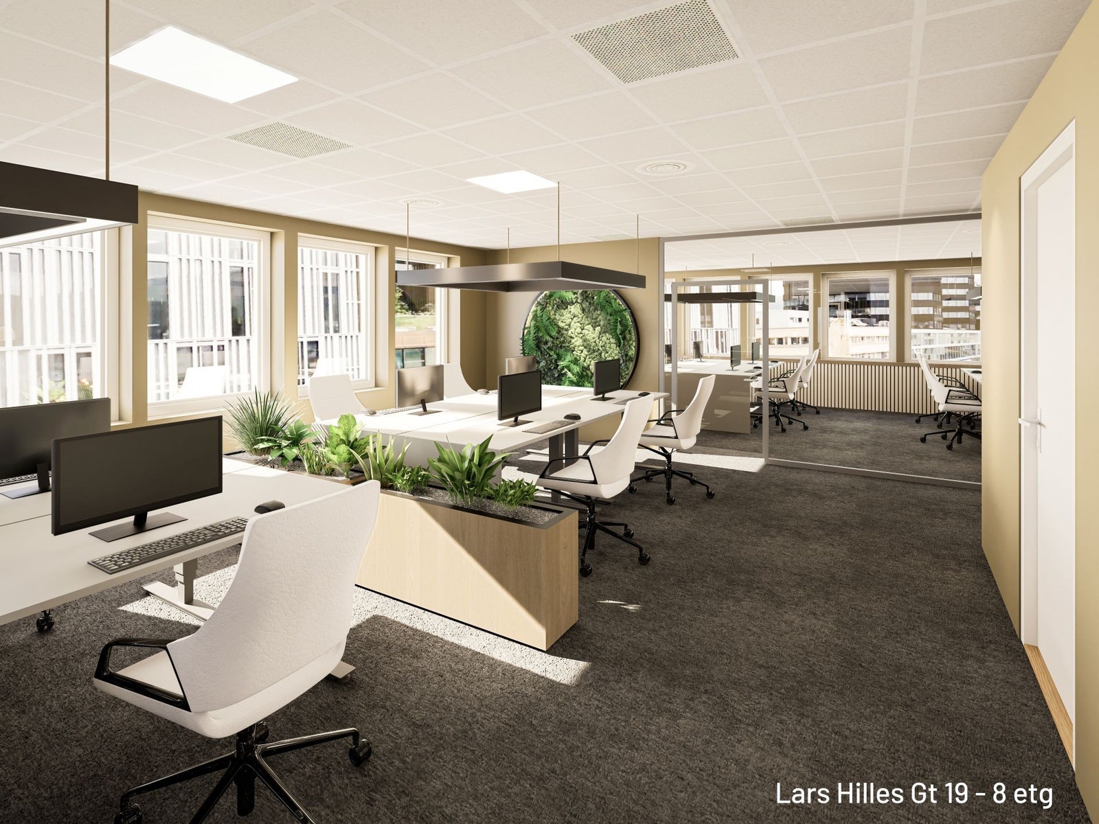 Illustrasjon fra 8. etasje Galleribilde