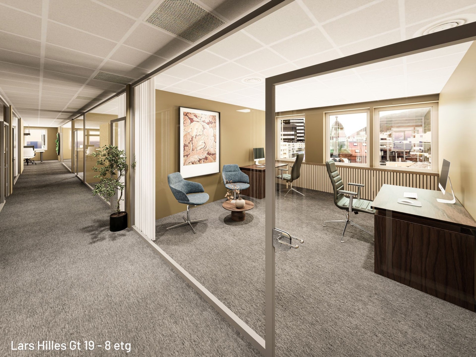 Illustrasjon fra 8. etasje Galleribilde