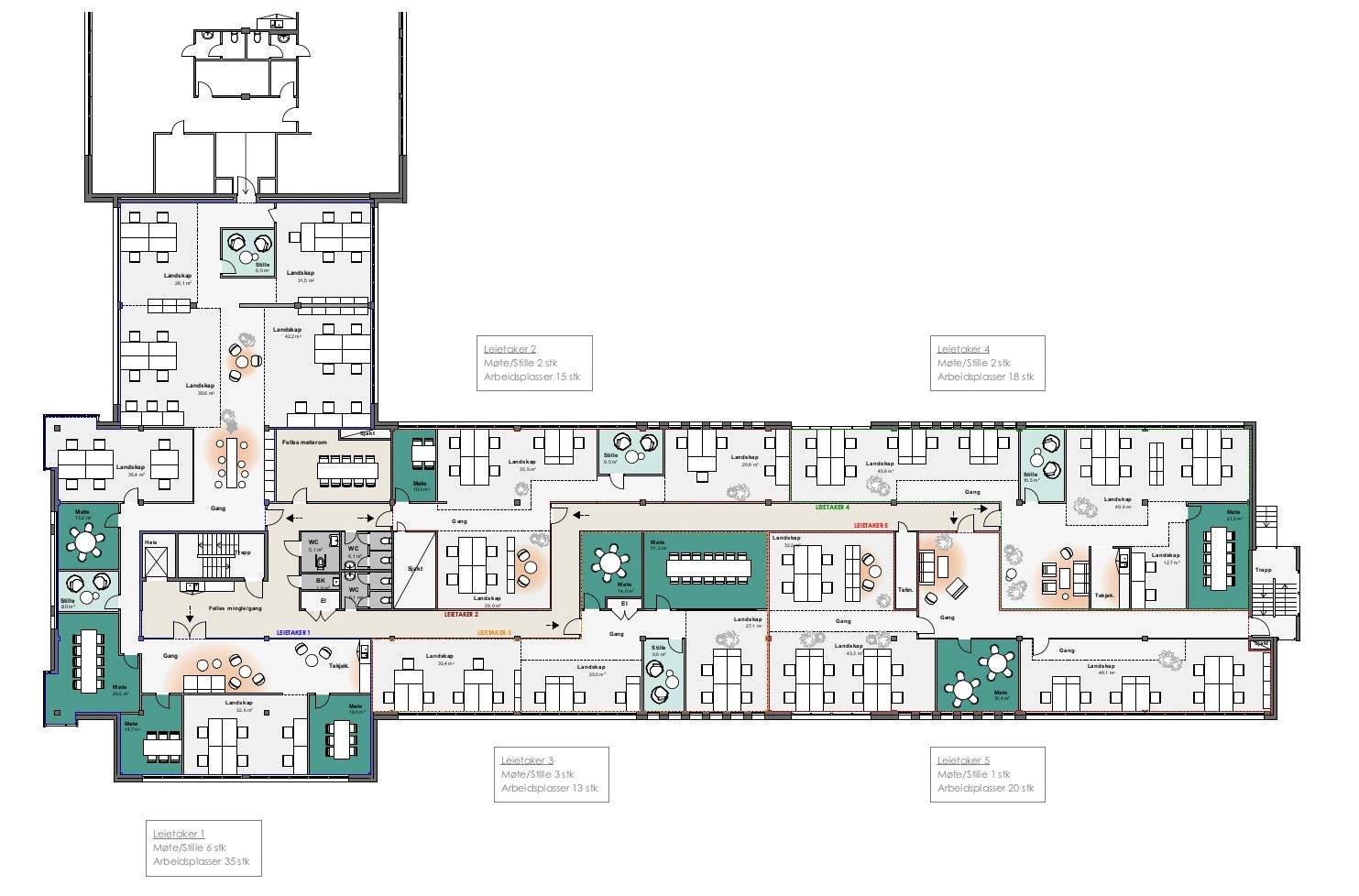 Tentativ plantegning Galleribilde