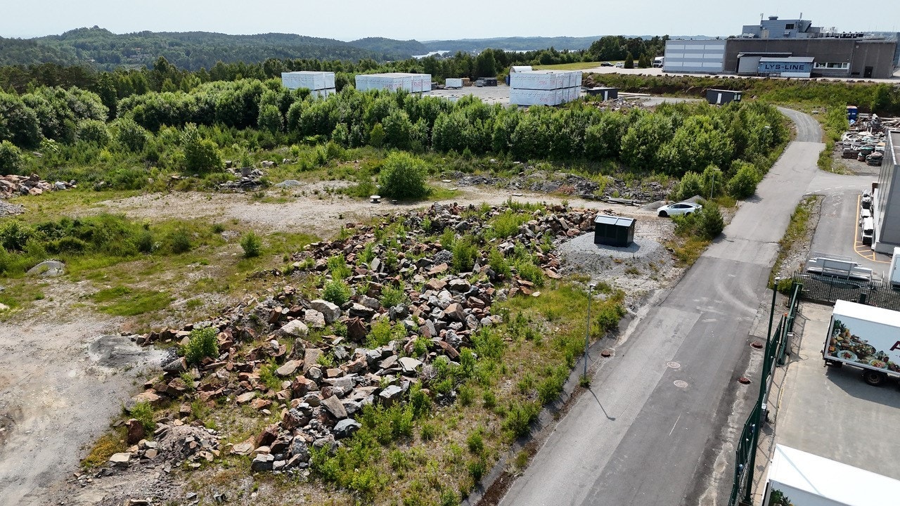 Tomt idag oversiktsbilde. Galleribilde