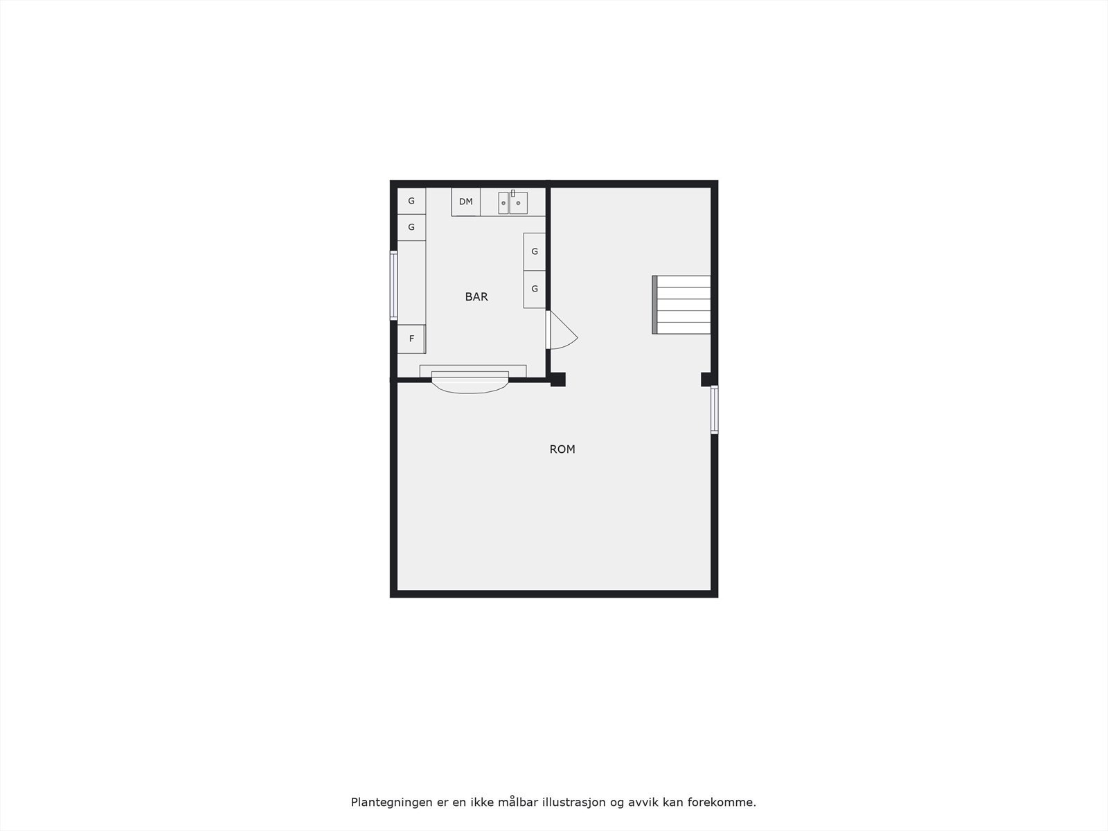 Plantegning, kjeller. Galleribilde