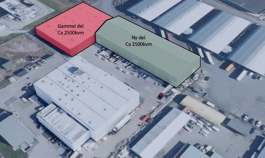 Illustrasjon nytt prosjektert bygg Galleribilde