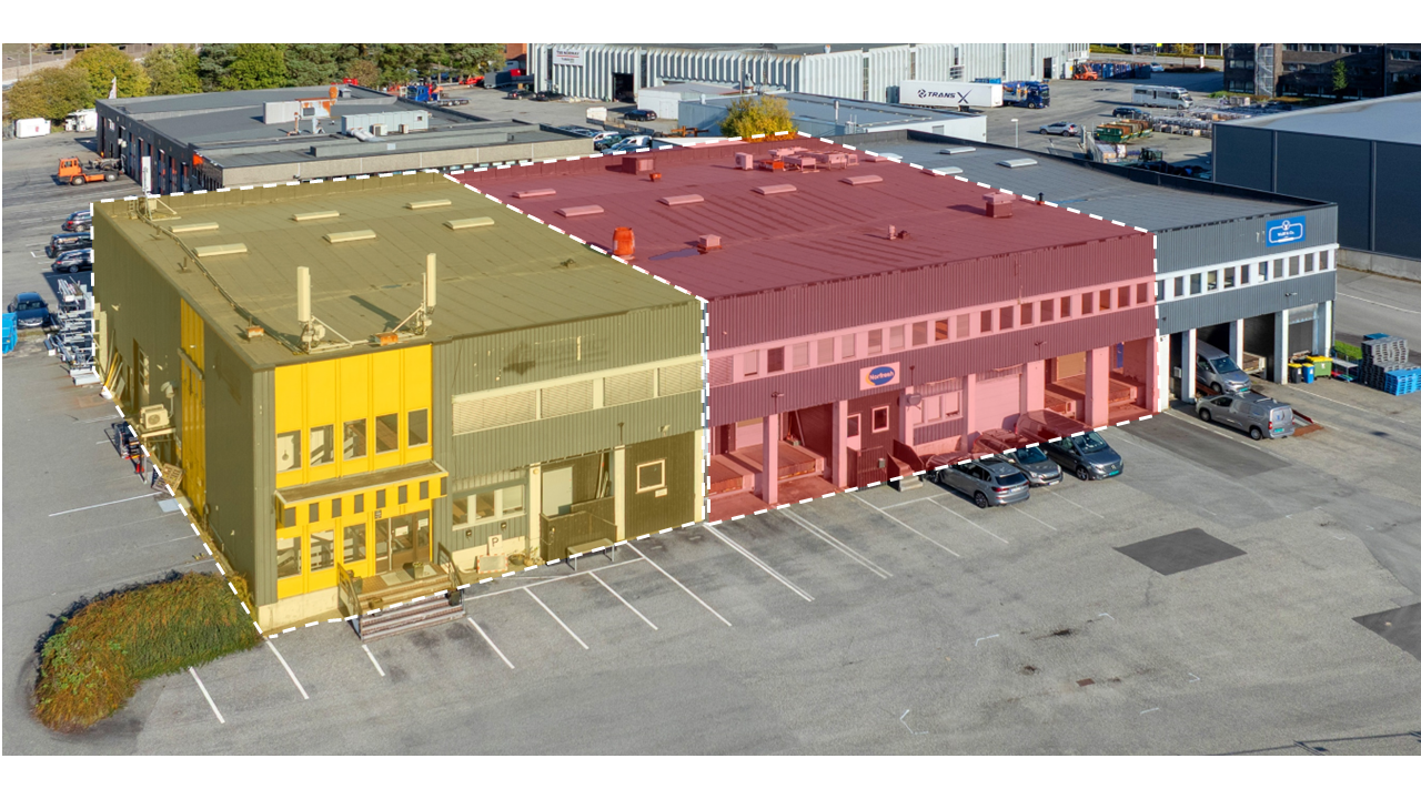 Oversiktsbildet F15 - illustrasjon viser dagens arealfordeling. Galleribilde