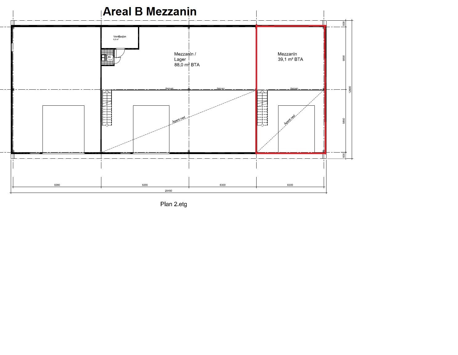Tegning lager mesanin Galleribilde