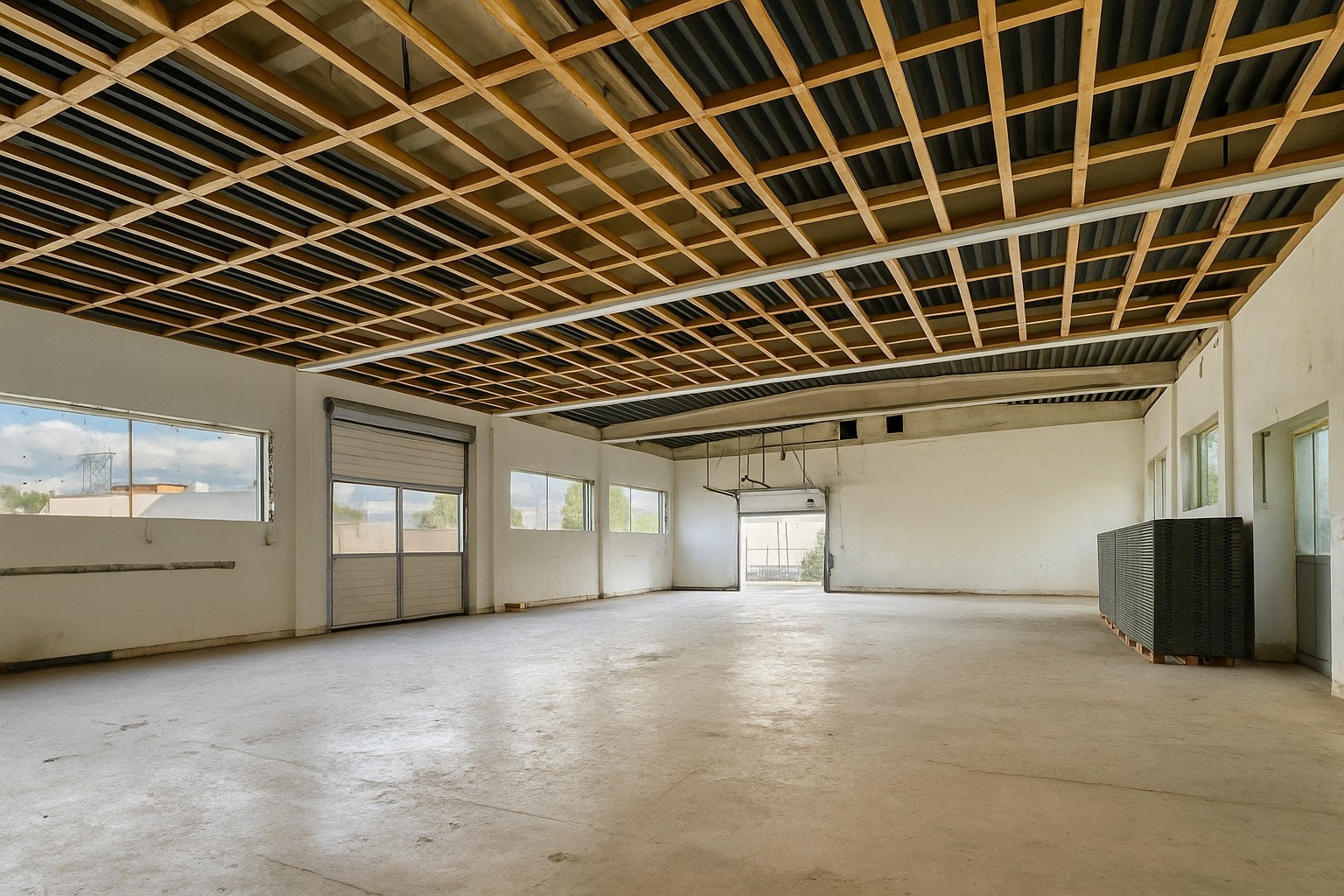 Lageret som er merket med ca. 390 kvm. Galleribilde