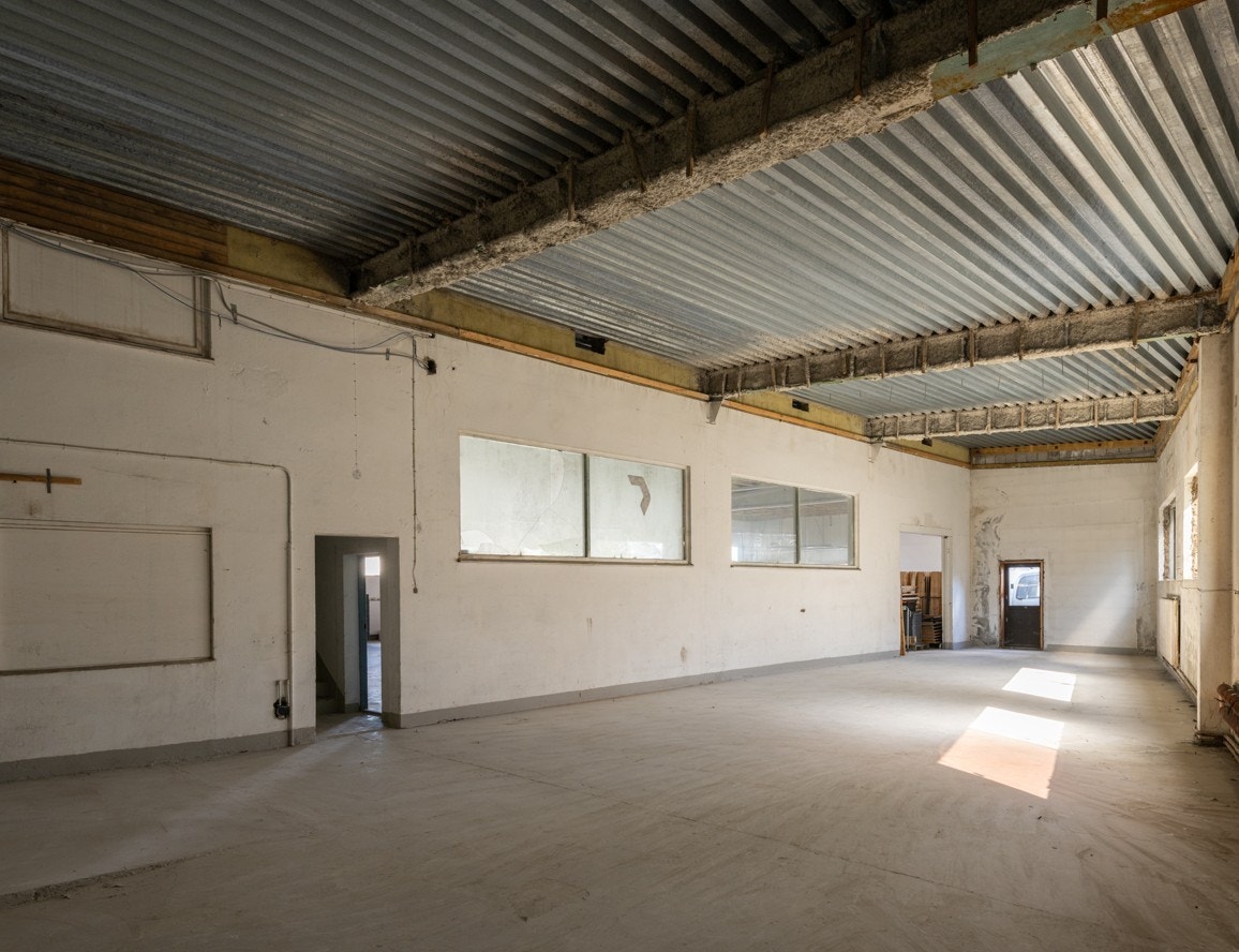 Lageret som er merket med ca. 160 kvm. Galleribilde