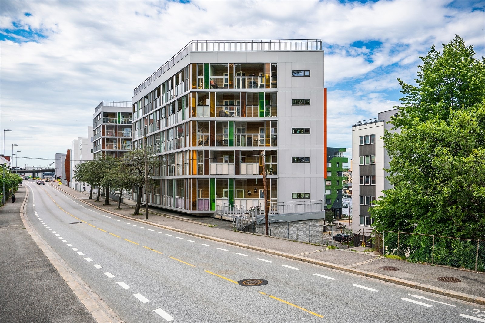 Damsgårdsveien 82. Oppsiden fra Michael Krohns gate. Galleribilde