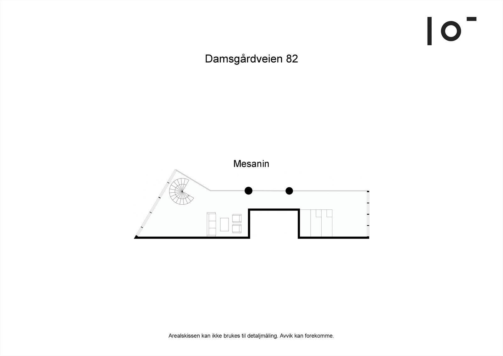Plantegning kontor | Apparat messanin Galleribilde