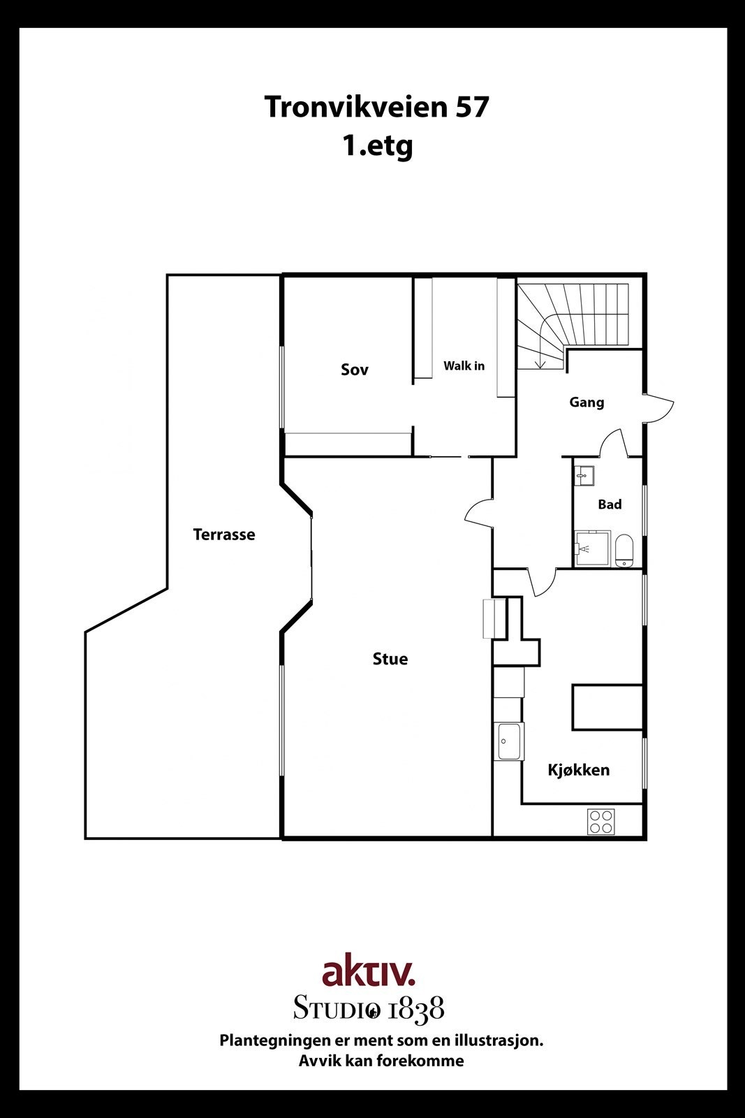 Plantegning første etasje Galleribilde