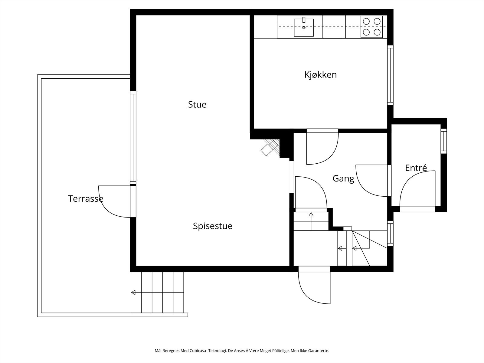 Plantegning 1 etasje Galleribilde