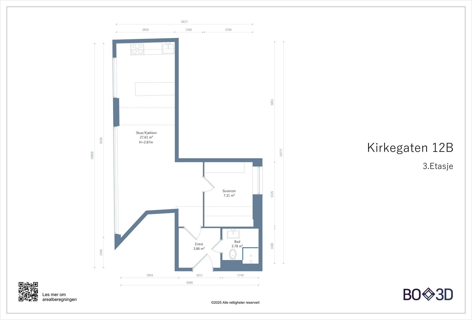 Planskisse av takstmann (avvik kan forekomme) Galleribilde