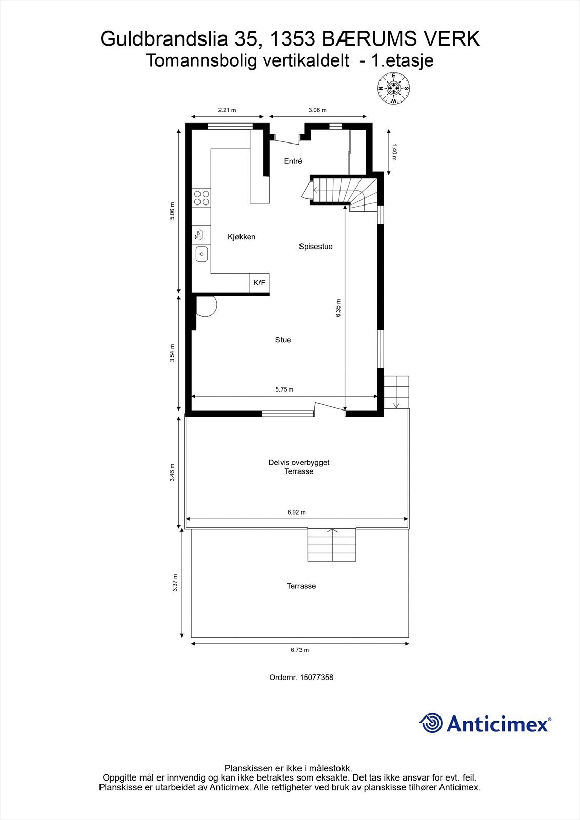 Plantegning - Første etasje Galleribilde