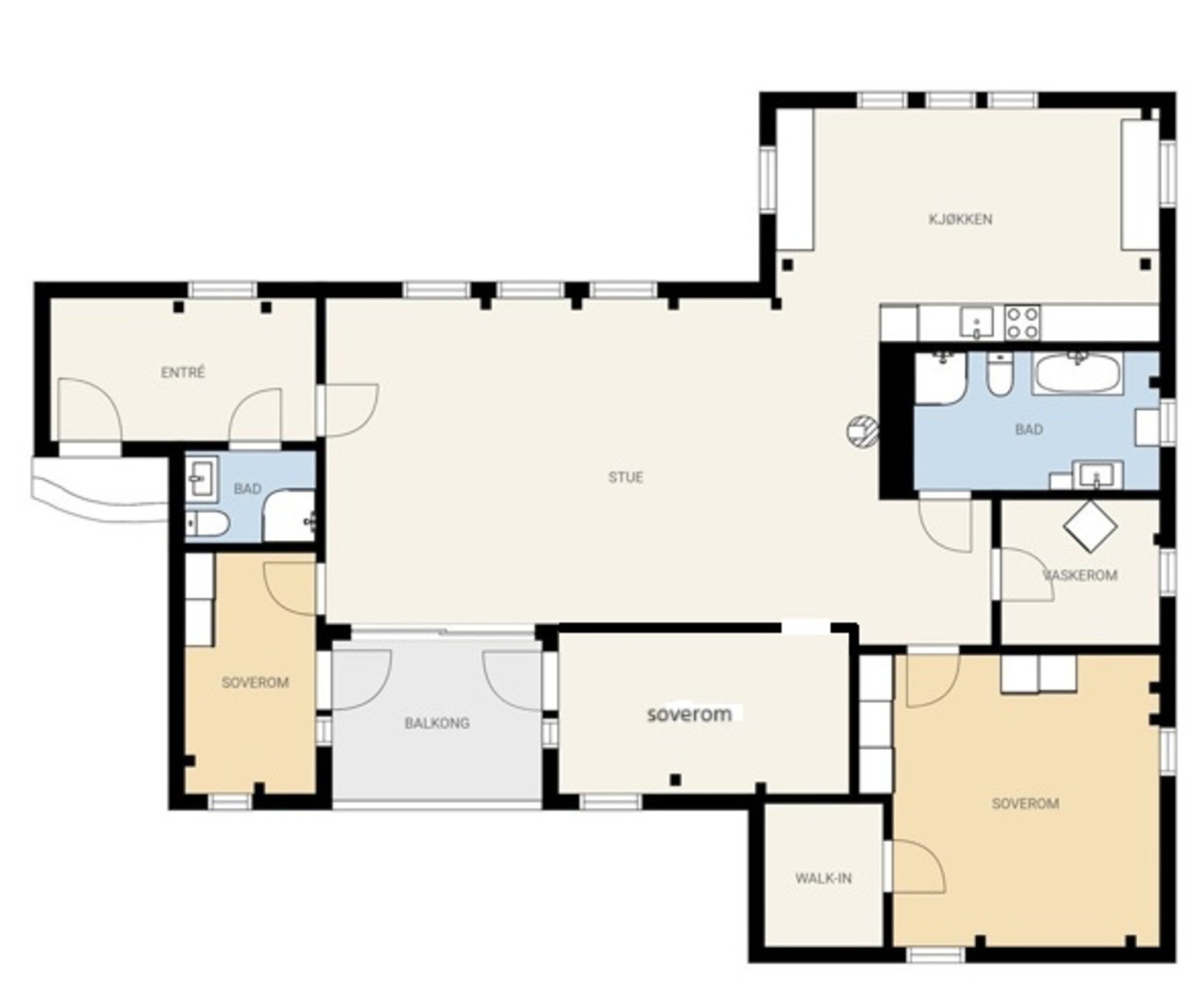 Alternativ plantegning. Galleribilde