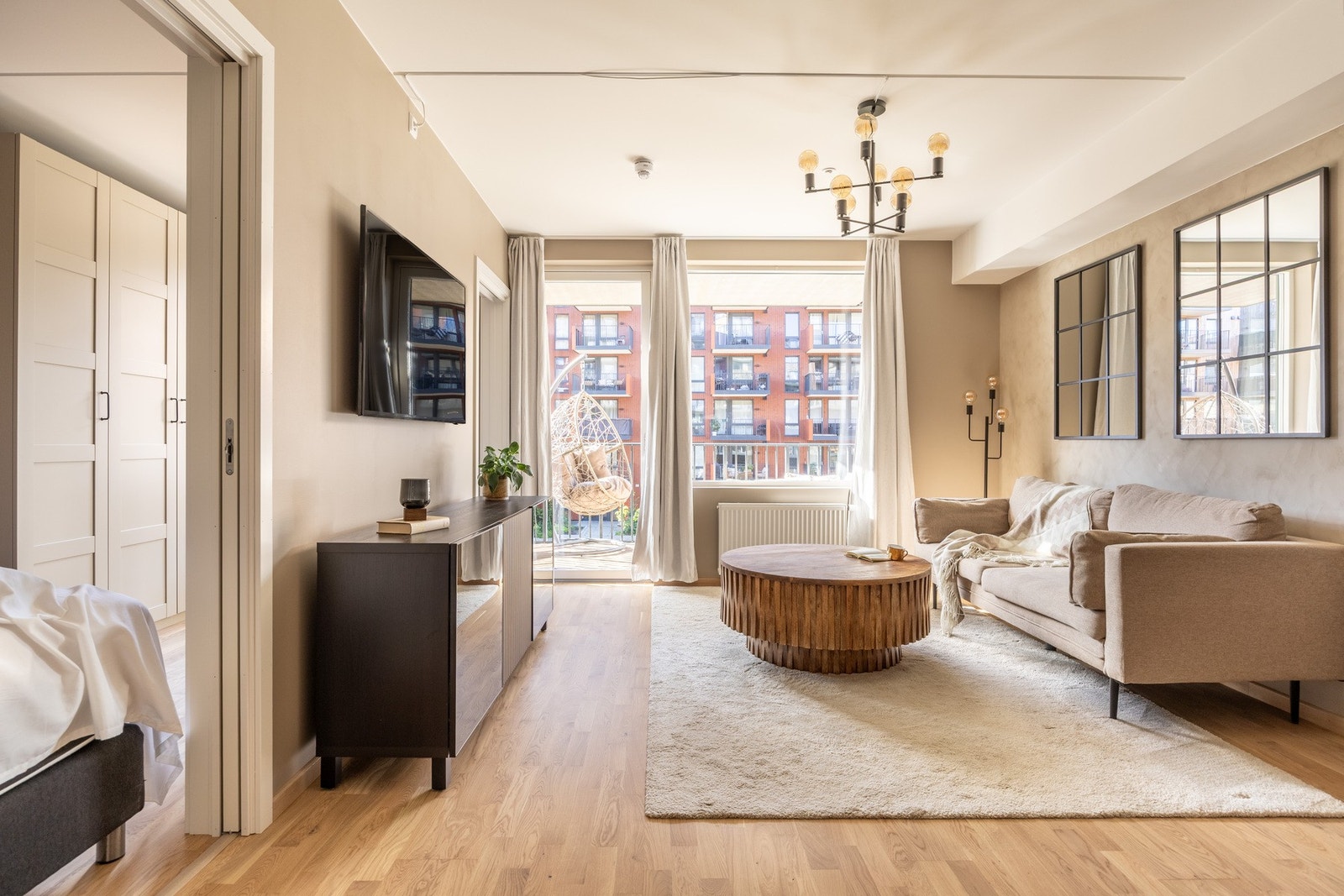 Leiligheten er lys og delikat. Galleribilde